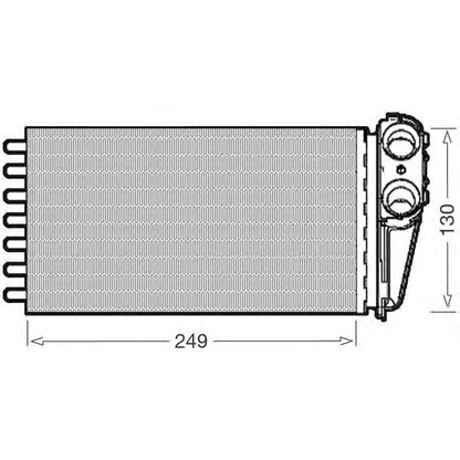 Photo Heat Exchanger, interior heating CTR 1228055