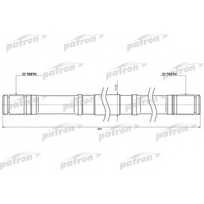 Photo Arbre de transmission PATRON GA16LH