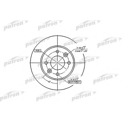 Photo Disque de frein PATRON PBD1013