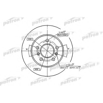 Photo Disque de frein PATRON PBD1029