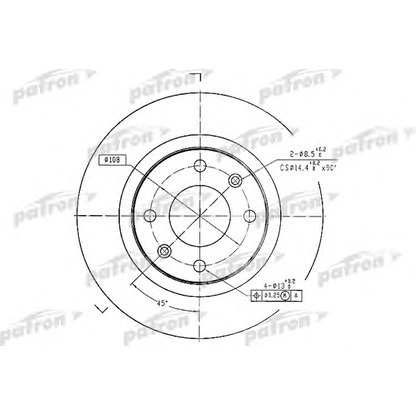 Photo Disque de frein PATRON PBD1220