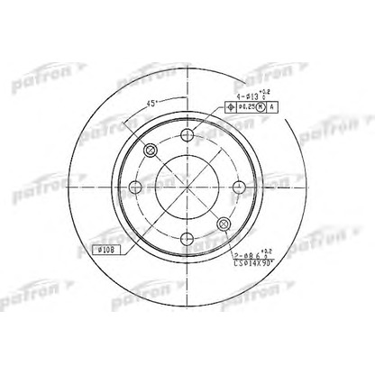 Photo Brake Disc PATRON PBD1221