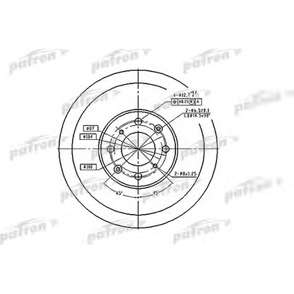 Photo Disque de frein PATRON PBD1436