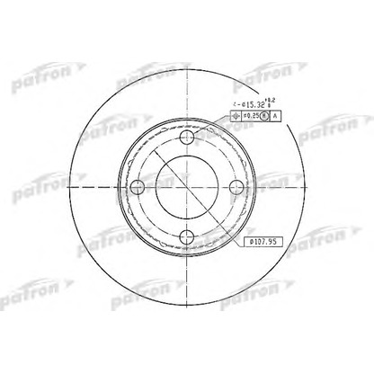 Photo Disque de frein PATRON PBD1530