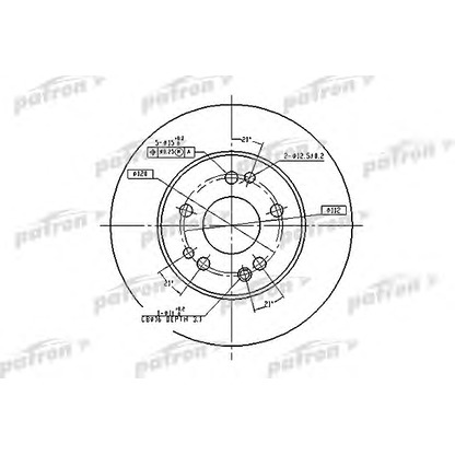 Photo Brake Disc PATRON PBD1581