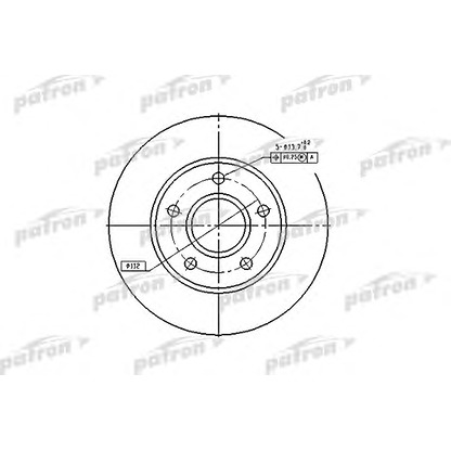 Photo Disque de frein PATRON PBD1647