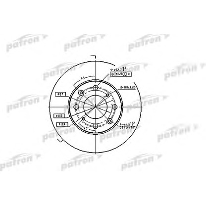 Photo Disque de frein PATRON PBD1807