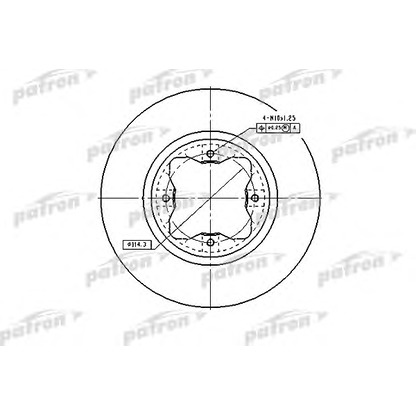 Photo Disque de frein PATRON PBD2024