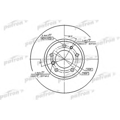 Photo Brake Disc PATRON PBD2555