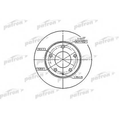 Photo Brake Disc PATRON PBD2704