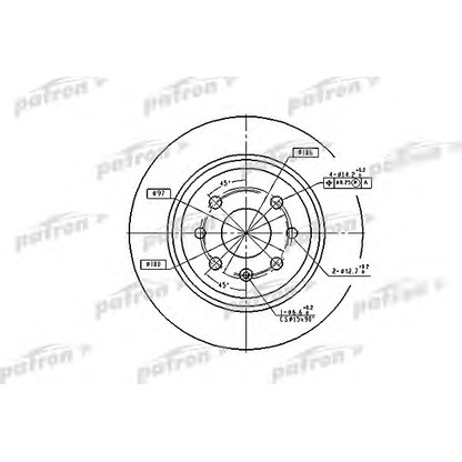 Photo Disque de frein PATRON PBD2772