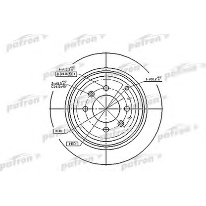 Photo Disque de frein PATRON PBD2781