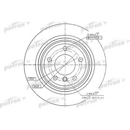 Photo Brake Disc PATRON PBD2783