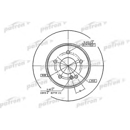 Фото Тормозной диск PATRON PBD2813