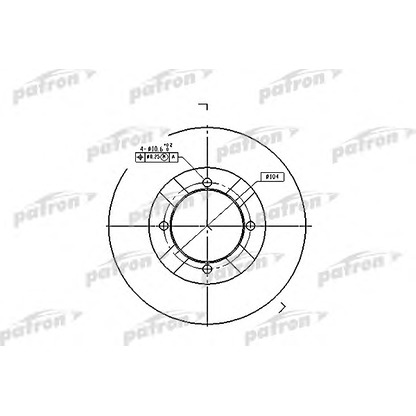Photo Disque de frein PATRON PBD3095