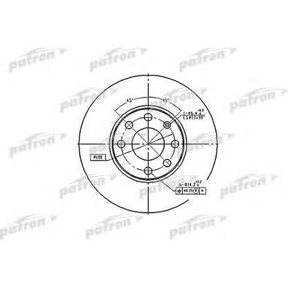 Photo Brake Disc PATRON PBD4042