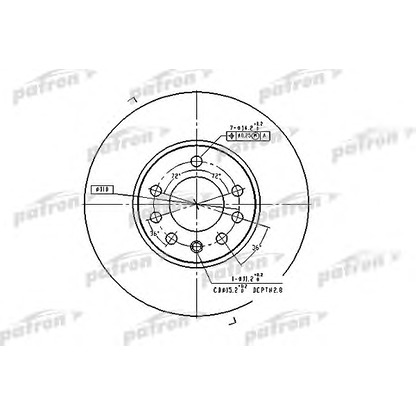 Photo Brake Disc PATRON PBD4048