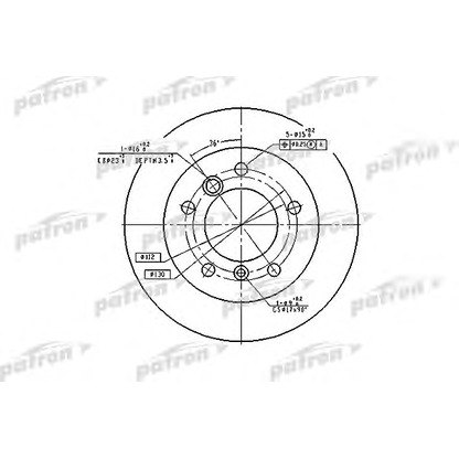 Zdjęcie Tarcza hamulcowa PATRON PBD4088