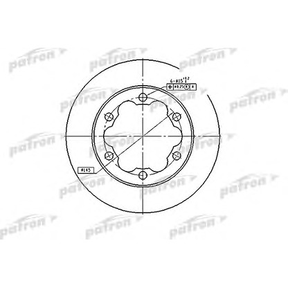 Photo Brake Disc PATRON PBD4089