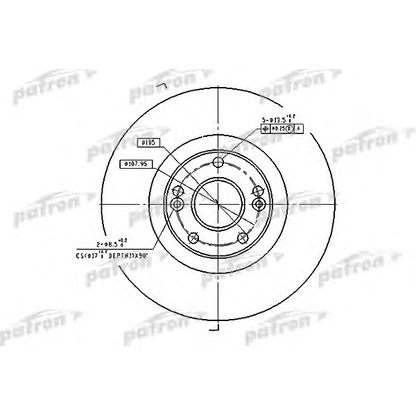 Photo Disque de frein PATRON PBD4179