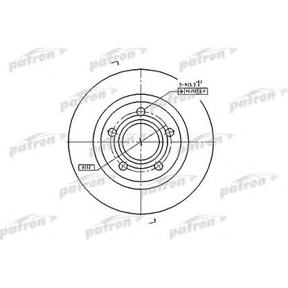 Photo Disque de frein PATRON PBD4239