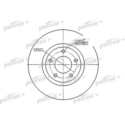 Photo Brake Disc PATRON PBD4385