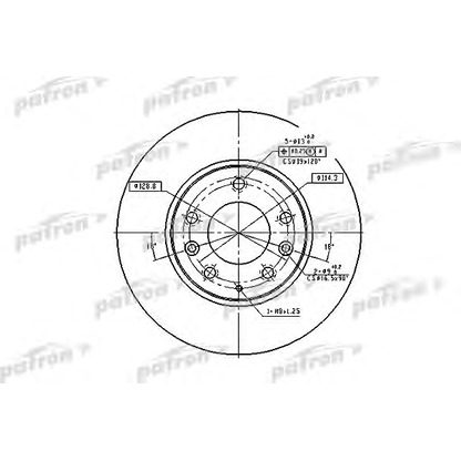 Photo Brake Disc PATRON PBD4386