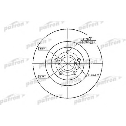 Photo Brake Disc PATRON PBD7004