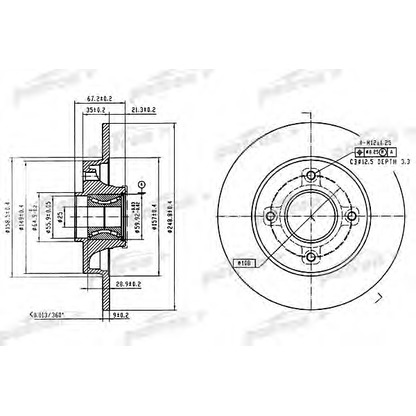 Foto Disco  freno PATRON PBD7011