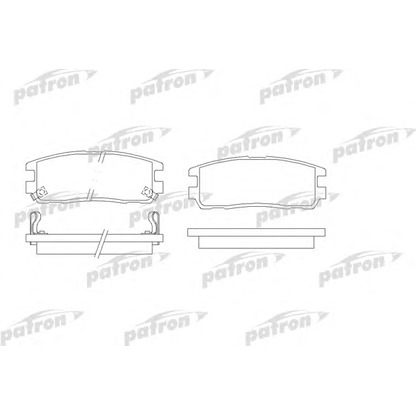 Photo Kit de plaquettes de frein, frein à disque PATRON PBP1017