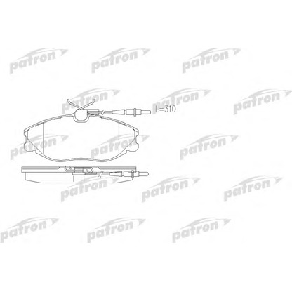 Photo Brake Pad Set, disc brake PATRON PBP1063