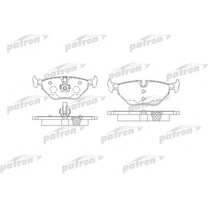 Zdjęcie Zestaw klocków hamulcowych, hamulce tarczowe PATRON PBP1301