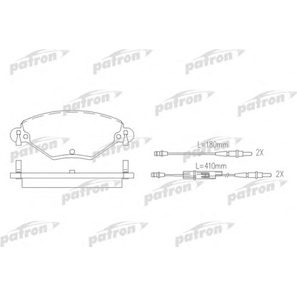 Photo Brake Pad Set, disc brake PATRON PBP1411