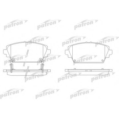 Photo Brake Pad Set, disc brake PATRON PBP1439