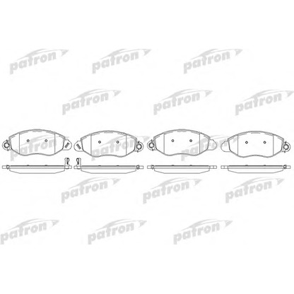 Photo Brake Pad Set, disc brake PATRON PBP1461