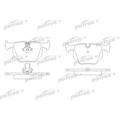 Photo Brake Pad Set, disc brake PATRON PBP1483