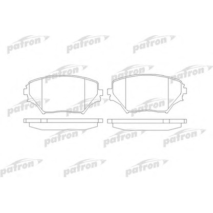 Photo Brake Pad Set, disc brake PATRON PBP1514