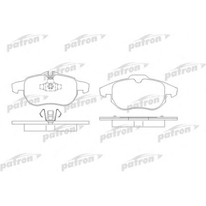 Photo Kit de plaquettes de frein, frein à disque PATRON PBP1520