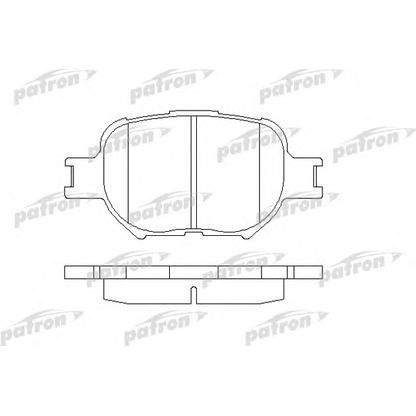 Photo Brake Pad Set, disc brake PATRON PBP1528