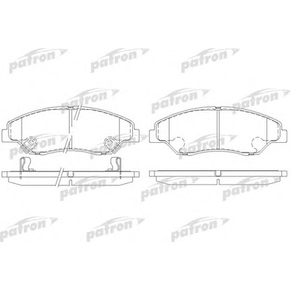 Photo Brake Pad Set, disc brake PATRON PBP1536