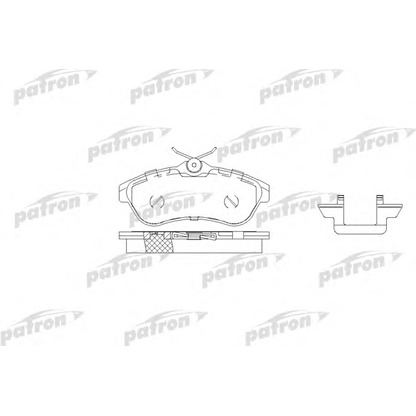 Photo Kit de plaquettes de frein, frein à disque PATRON PBP1543