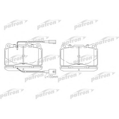 Photo Brake Pad Set, disc brake PATRON PBP1545