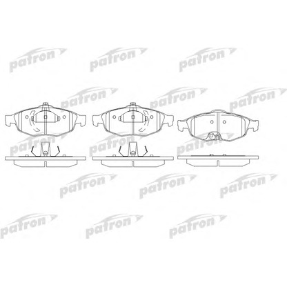 Photo Brake Pad Set, disc brake PATRON PBP1550