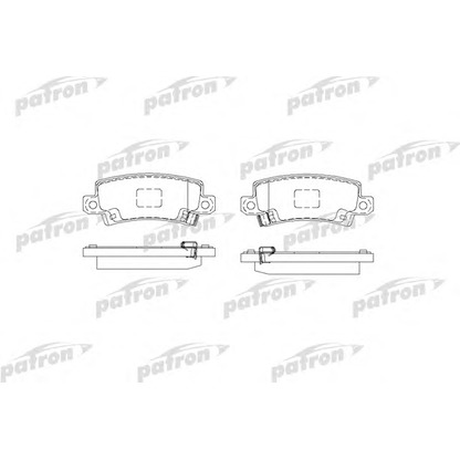 Photo Kit de plaquettes de frein, frein à disque PATRON PBP1574