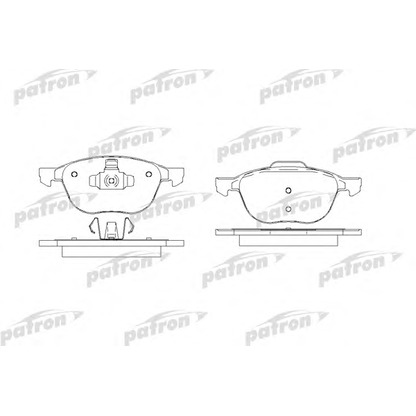 Photo Brake Pad Set, disc brake PATRON PBP1594