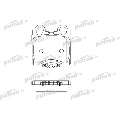 Photo Brake Pad Set, disc brake PATRON PBP1610