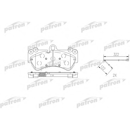 Photo Brake Pad Set, disc brake PATRON PBP1625