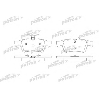 Photo Brake Pad Set, disc brake PATRON PBP1766