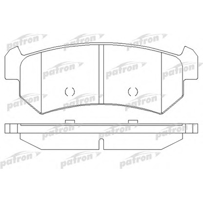 Photo Brake Pad Set, disc brake PATRON PBP1889