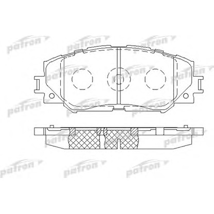 Фото Комплект тормозных колодок, дисковый тормоз PATRON PBP1891